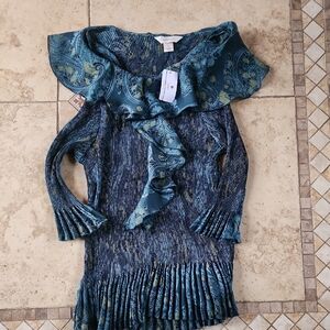 CJ BANKS PAISLEY BLOUSE